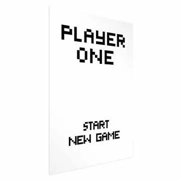 Plakat New game 29,7x42 cm bez ramy bez marginesu