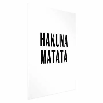 Plakat Hakuna Matata 40x60 cm bez ramy bez marginesu