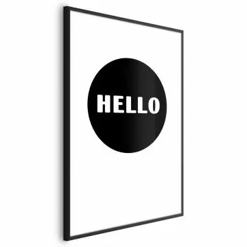 Plakat Na dzień dobry 21x30 cm z ramą czarną bez marginesu