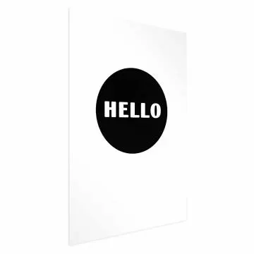 Plakat Na dzień dobry 21x30 cm bez ramy z marginesem
