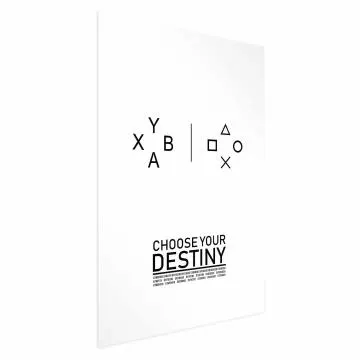 Plakat Choose your destiny 21x30 cm bez ramy z marginesem