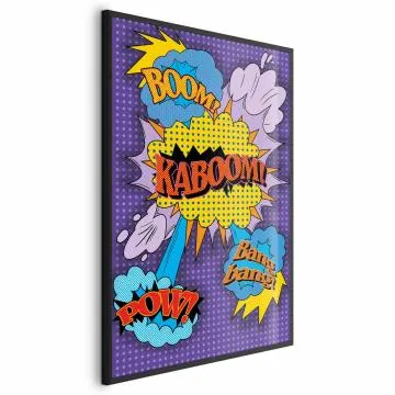 Plakat Kaboom 21x30 cm z ramą czarną bez marginesu