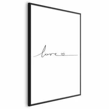 Plakat Miłość wszędzie 29,7x42 cm z ramą czarną z marginesem