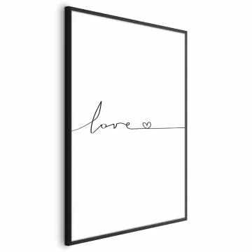 Plakat Miłość wszędzie 29,7x42 cm z ramą czarną bez marginesu