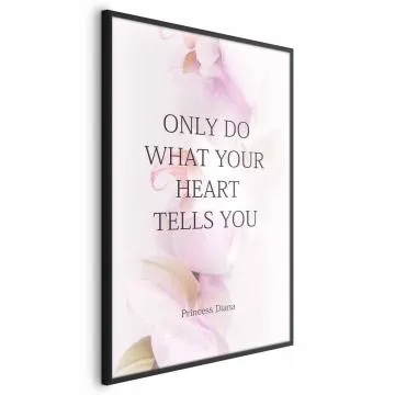Plakat Heart 29,7x42 cm z ramą czarną bez marginesu