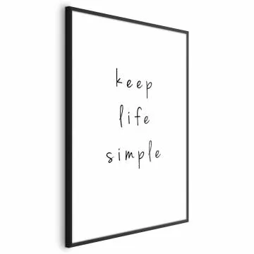 Plakat Simple 21x30 cm z ramą czarną z marginesem