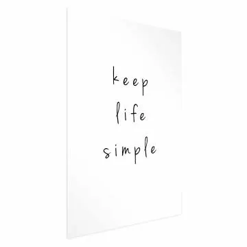 Plakat Simple 21x30 cm bez ramy z marginesem
