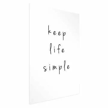 Plakat Simple 21x30 cm bez ramy bez marginesu