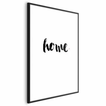 Plakat Dom i kropka 21x30 cm z ramą czarną z marginesem