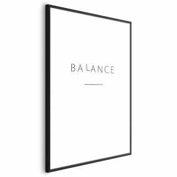 Plakat Balance 21x30 cm z ramą czarną z marginesem