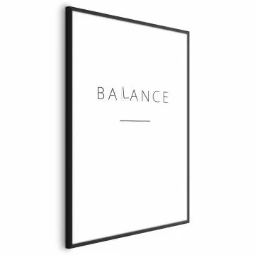 Plakat Balance 40x60 cm z ramą czarną bez marginesu