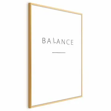 Plakat Balance 60x90 cm z ramą złotą bez marginesu