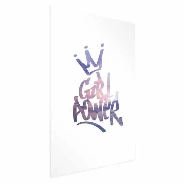 Plakat Girl Power 21x30 cm bez ramy z marginesem