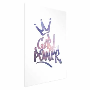 Plakat Girl Power 21x30 cm bez ramy bez marginesu
