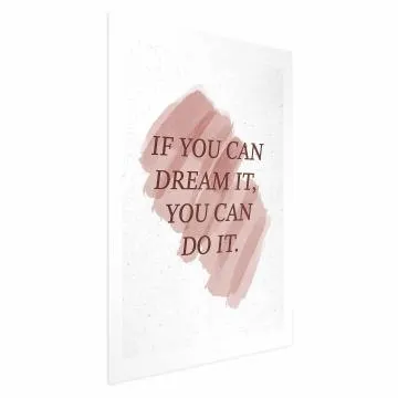 Plakat You Can Do It 29,7x42 cm bez ramy z marginesem