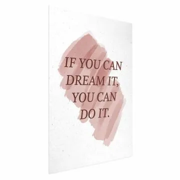 Plakat You Can Do It 21x30 cm bez ramy bez marginesu