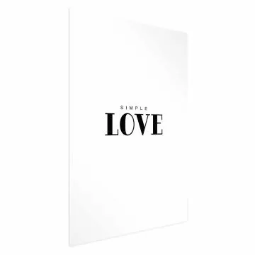 Plakat Simple Love 29,7x42 cm bez ramy z marginesem