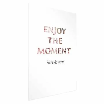 Plakat Enjoy the Moment 21x30 cm bez ramy z marginesem