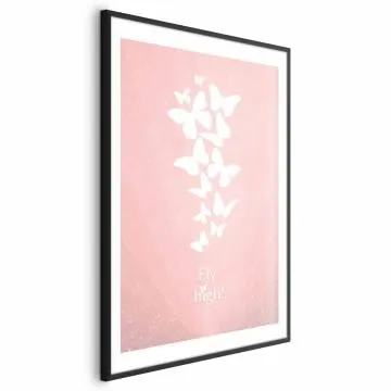 Plakat Fly High 29,7x42 cm z ramą czarną z marginesem