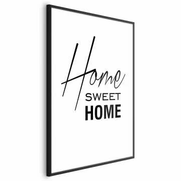 Plakat Home 29,7x42 cm z ramą czarną bez marginesu
