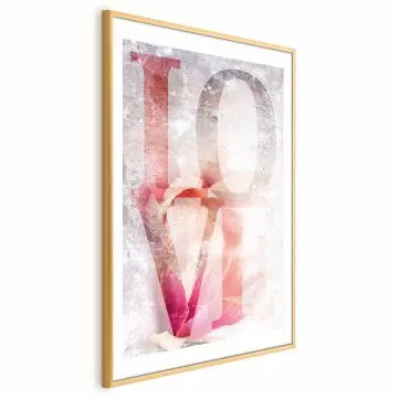 Plakat Miłość magnolii 29,7x42 cm z ramą złotą z marginesem