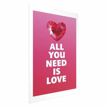 Plakat Zjawiskowe serce 21x30 cm bez ramy z marginesem