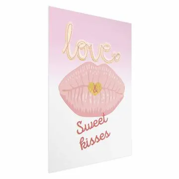Plakat Sweet Kisses 29,7x42 cm bez ramy bez marginesu