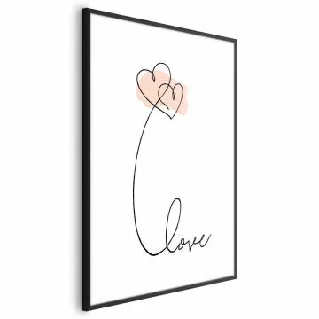 Plakat Połączeni w chmurach 29,7x42 cm z ramą czarną z marginesem