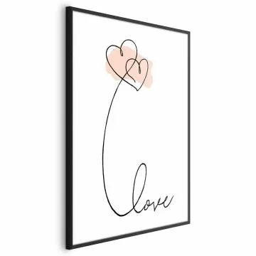 Plakat Połączeni w chmurach 60x90 cm z ramą czarną bez marginesu