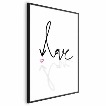 Plakat To jest miłość 21x30 cm z ramą czarną bez marginesu