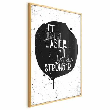 Plakat Stronger 60x90 cm z ramą złotą bez marginesu