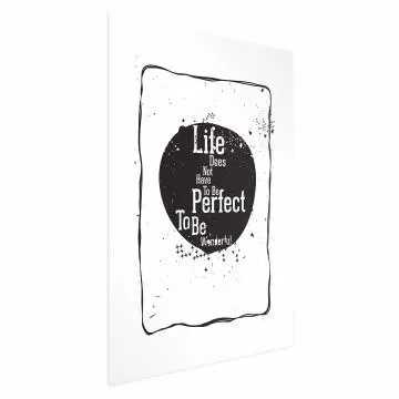 Plakat Life 21x30 cm bez ramy z marginesem