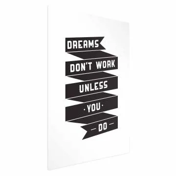 Plakat Dreams 21x30 cm bez ramy bez marginesu