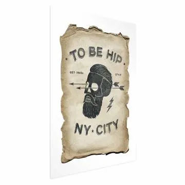 Plakat To be hip 21x30 cm bez ramy z marginesem