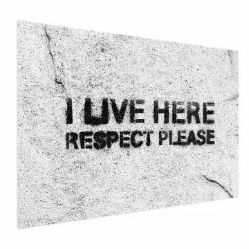 Plakat Respect 60x40 cm bez ramy bez marginesu