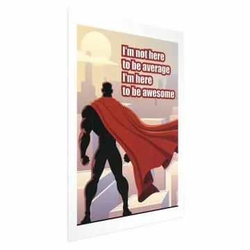 Plakat Average 60x90 cm bez ramy z marginesem