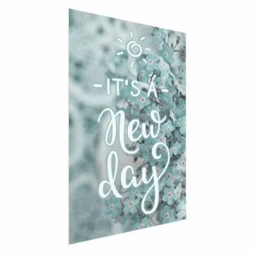 Plakat New day 40x60 cm bez ramy bez marginesu