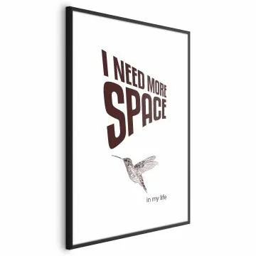 Plakat More Space 29,7x42 cm z ramą czarną z marginesem