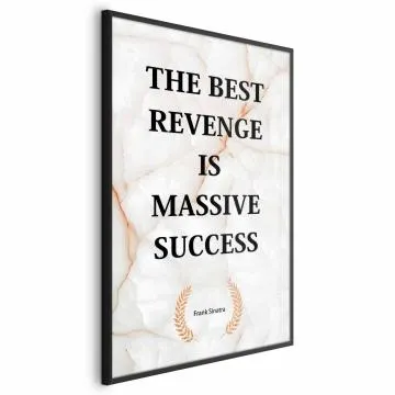Plakat Best Revenge 21x30 cm z ramą czarną bez marginesu