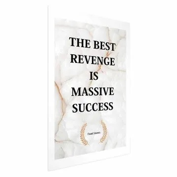 Plakat Best Revenge 21x30 cm bez ramy z marginesem