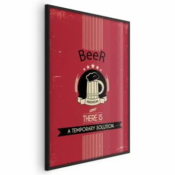 Plakat Premium Beer 40x60 cm z ramą czarną bez marginesu