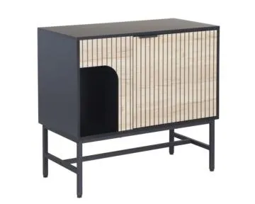 Komoda MAGO 1S 75cm dąb/czarny