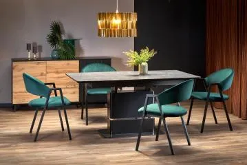 Krzesło tapicerowane K473 VELVET zielone
