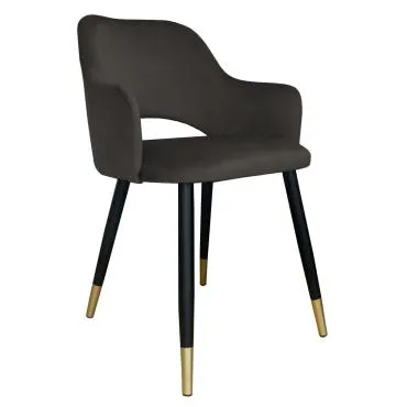 Krzesło NAPO VELVET GOLD brązowe