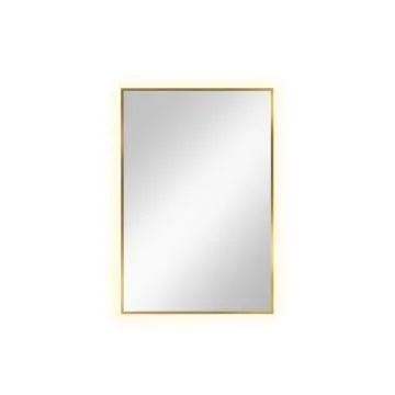 Lustro łazienkowe LUMO 90x60cm złote z oświetleniem LED