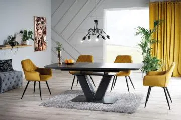 Krzesło LINEA VELVET curry