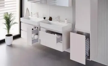 Szafka łazienkowa ARCO 40 cm kaszmir wysoka