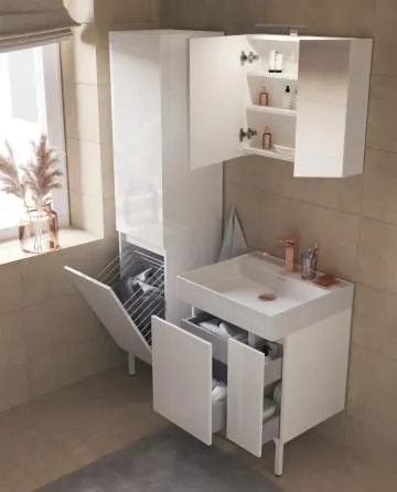Szafka łazienkowa ARCO 40 cm grafit niska