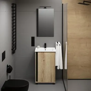 Lampka nad lustro LED JOY 30 cm czarna