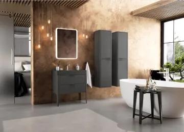 Lustro łazienkowe VIBE 60x80 cm z oświetleniem LED i matą grzewczą